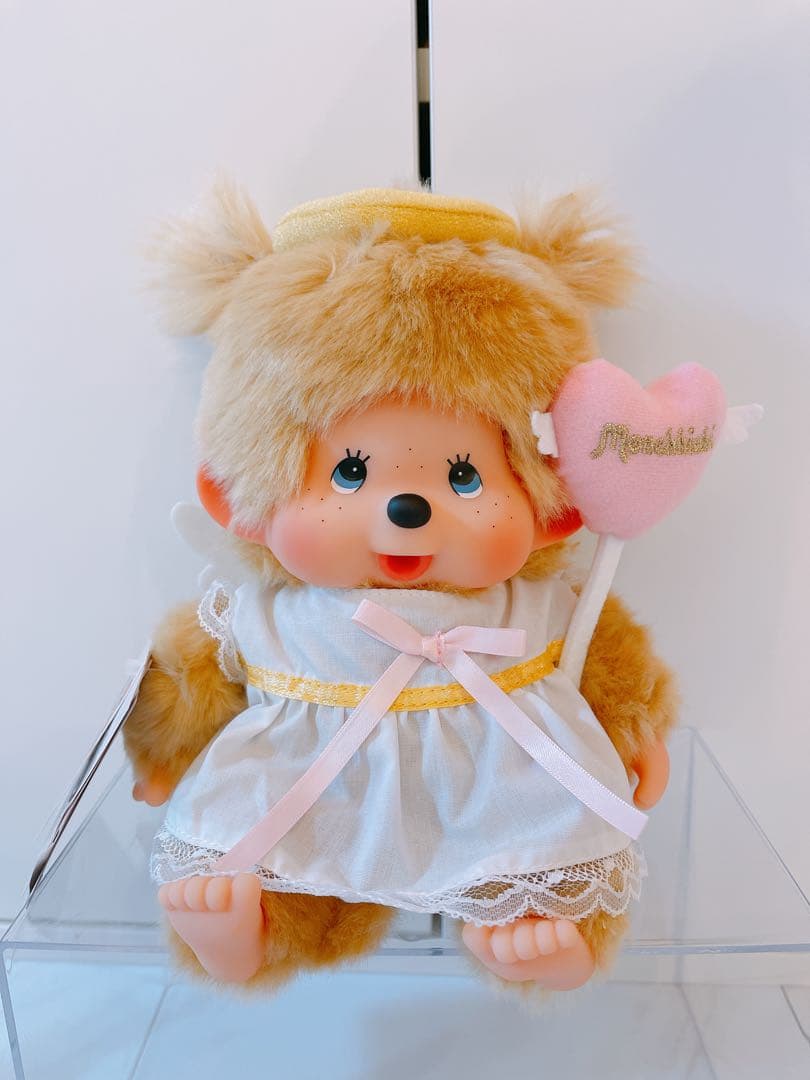 モンチッチ ラブ ハッピー エンジェル M ぬいぐるみ !