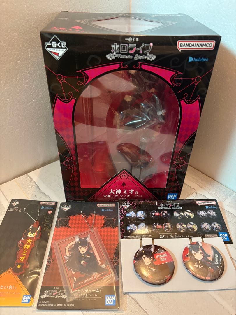 一番くじ ホロライブ Villain Style大神ミオ賞 フィギュア　4点
