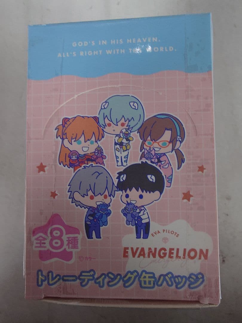 ① 新世紀エヴァンゲリオン トレーディング 缶バッジ　15箱　計240個