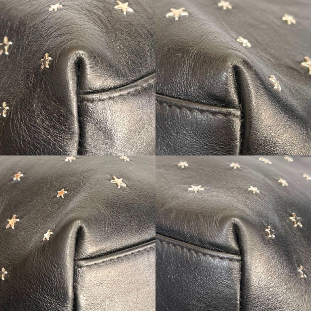 専用品JIMMY CHOO SOFIA/S BLACK スタッズ ハンドバッグ