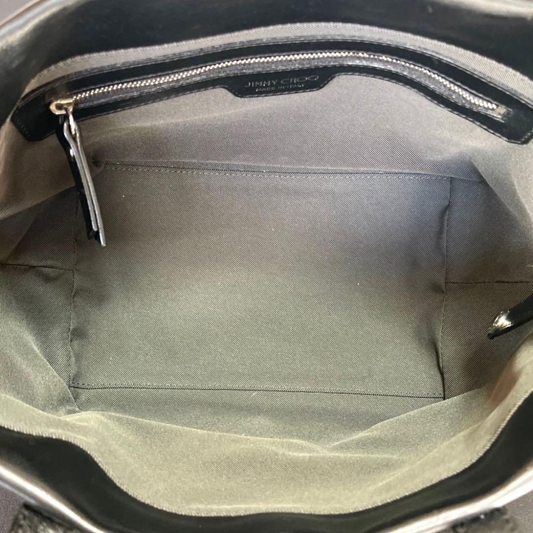 専用品JIMMY CHOO SOFIA/S BLACK スタッズ ハンドバッグ