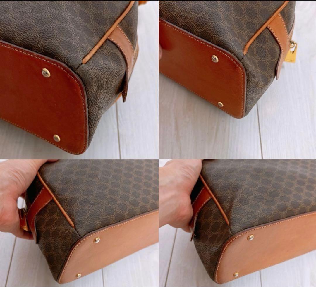 セリーヌ　CELINE マカダム　ドーム型ハンドバッグ