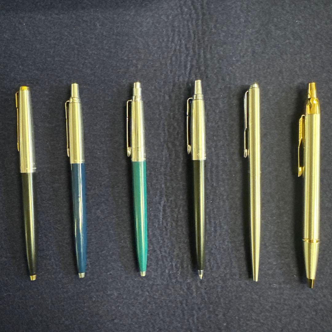 パーカー　ボールペン　万年筆　シャープペン　他　計11本　ジャンク