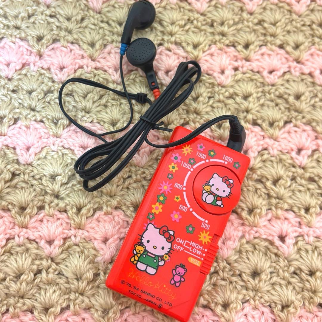 1994年製　キティ AM/FMラジオ 電池式 キャラクターグッズ 稀少