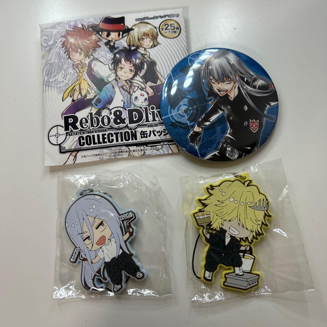 家庭教師ヒットマンREBORN! スクアーロ ベルフェゴール 缶バッジ ラバスト