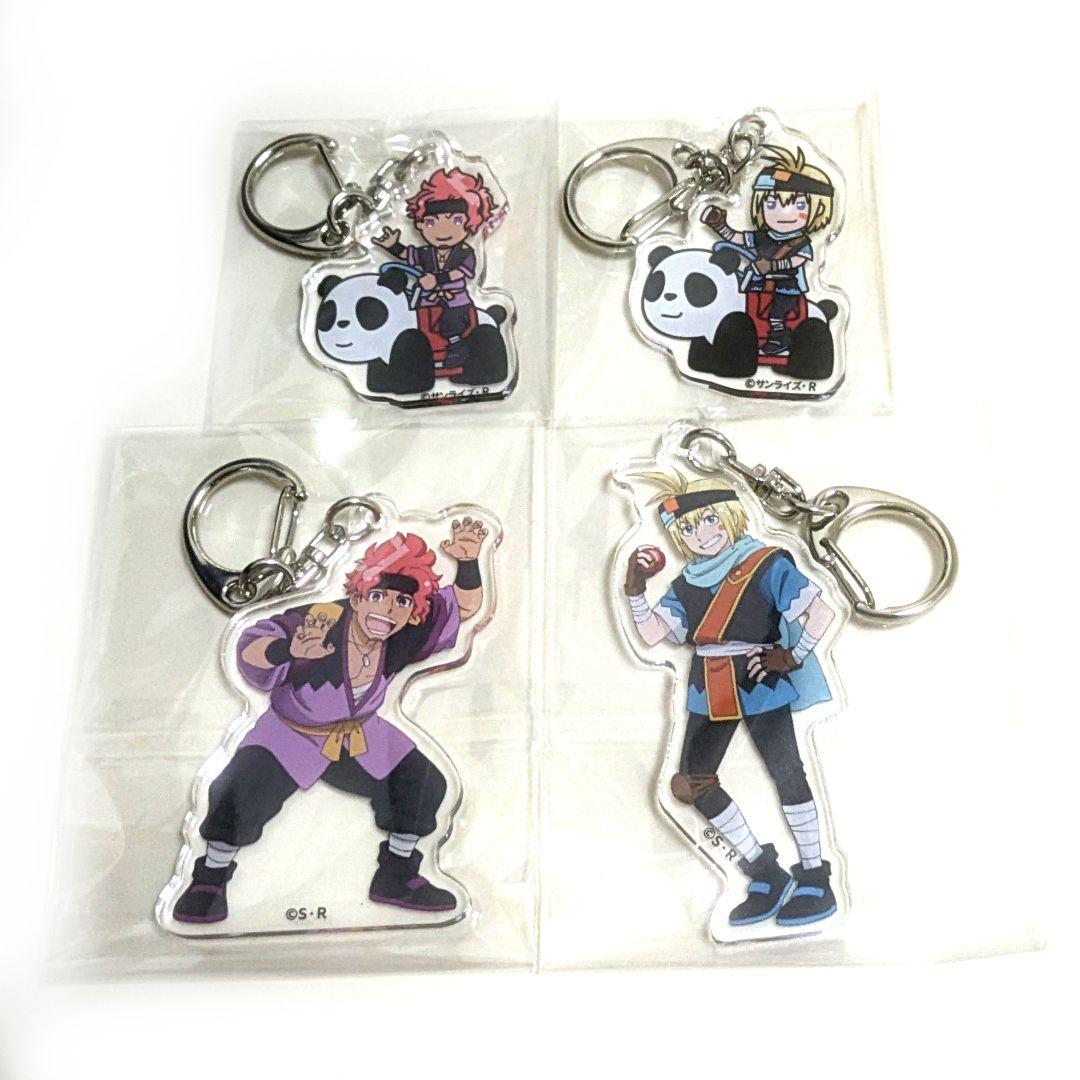 4点セット 魔神創造伝ワタル 浅草花やしき パンダカー アクリルキーホルダー