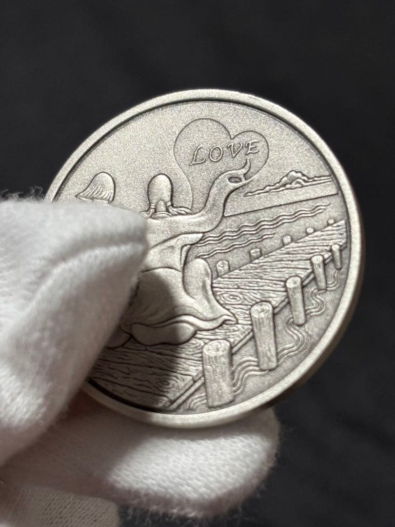 【希少！レア】国際デザインコンペティション2007「愛の物語」純銀メダル！