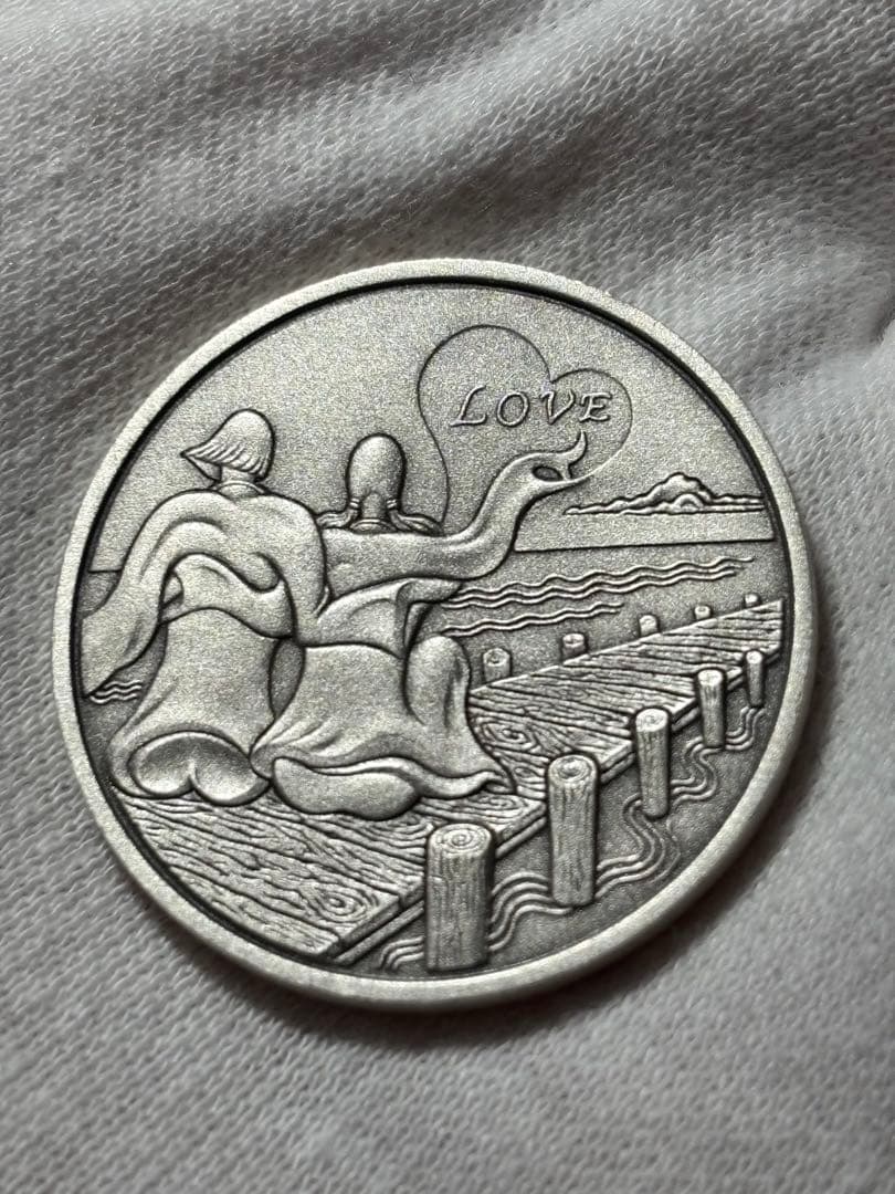 【希少！レア】国際デザインコンペティション2007「愛の物語」純銀メダル！