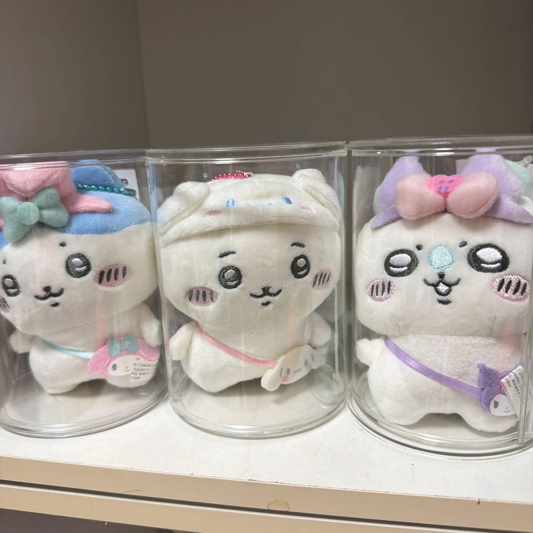【正規品】ちいかわ×サンリオキャラクターズ ぬいぐるみ 三体セット