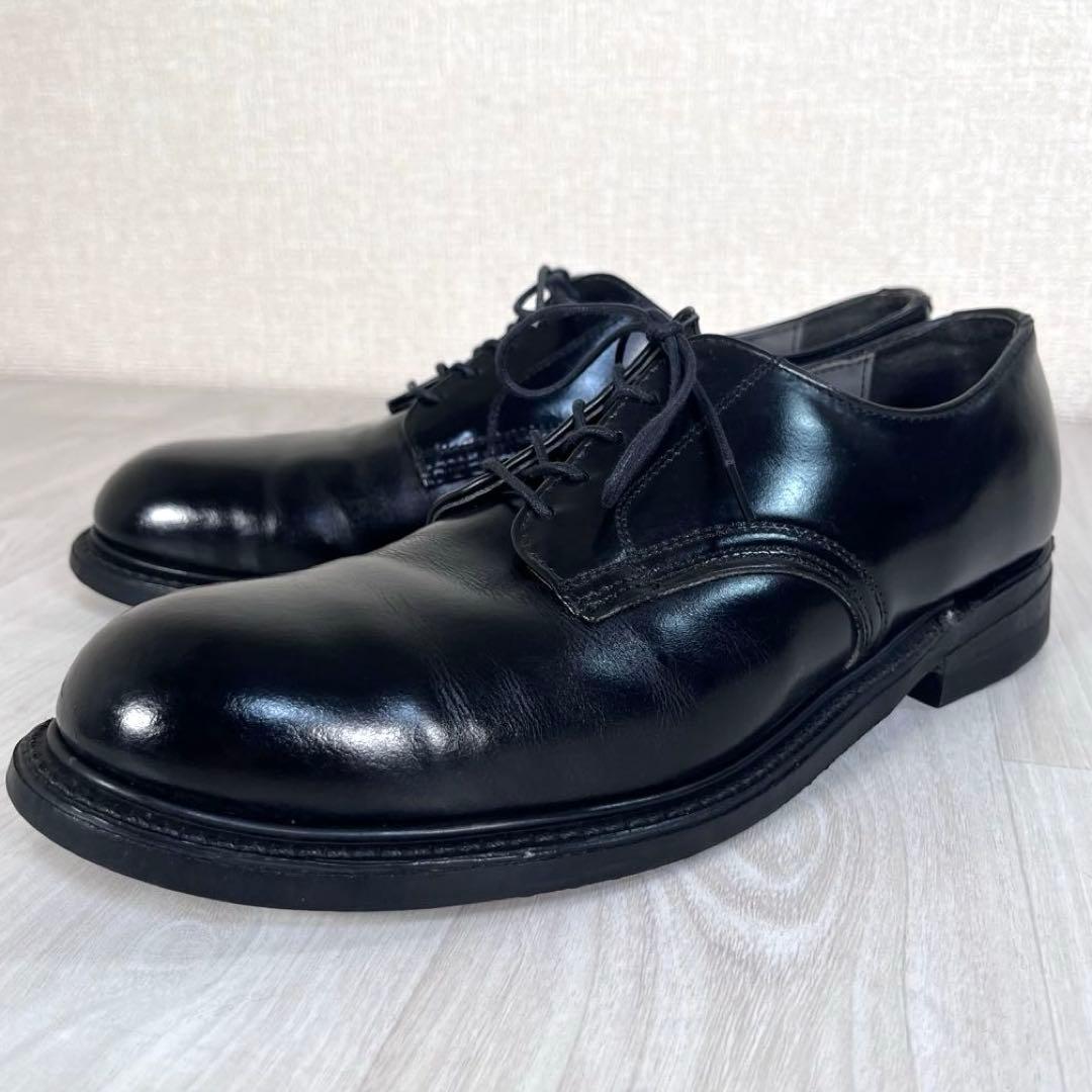 【美品】民間/ミリタリー　サービスシューズ　革靴　スチールトゥ　PT83　80s