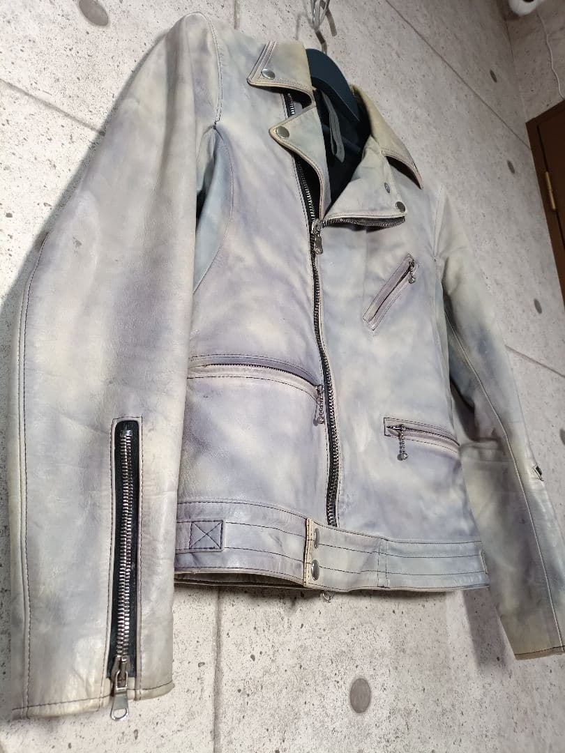 STRUM Burning dyed ダブルライダースジャケット S