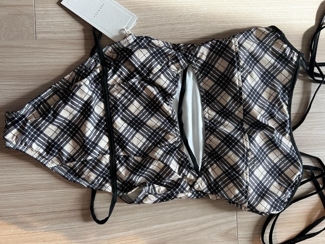 【新品】Nadia check swimsuit　♡　andmary