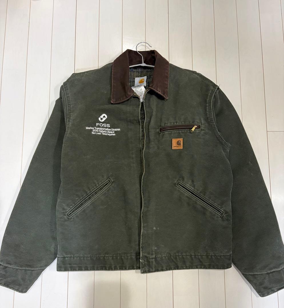 【特価】Carhartt デトロイトジャケット M J97mos 企業ロゴ