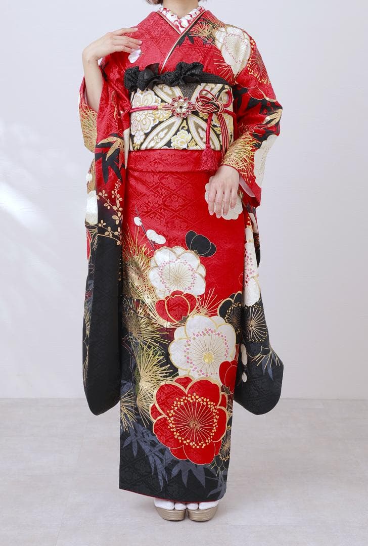 あっき　振袖9点フルセット【887】【155cm~165cmの方用】