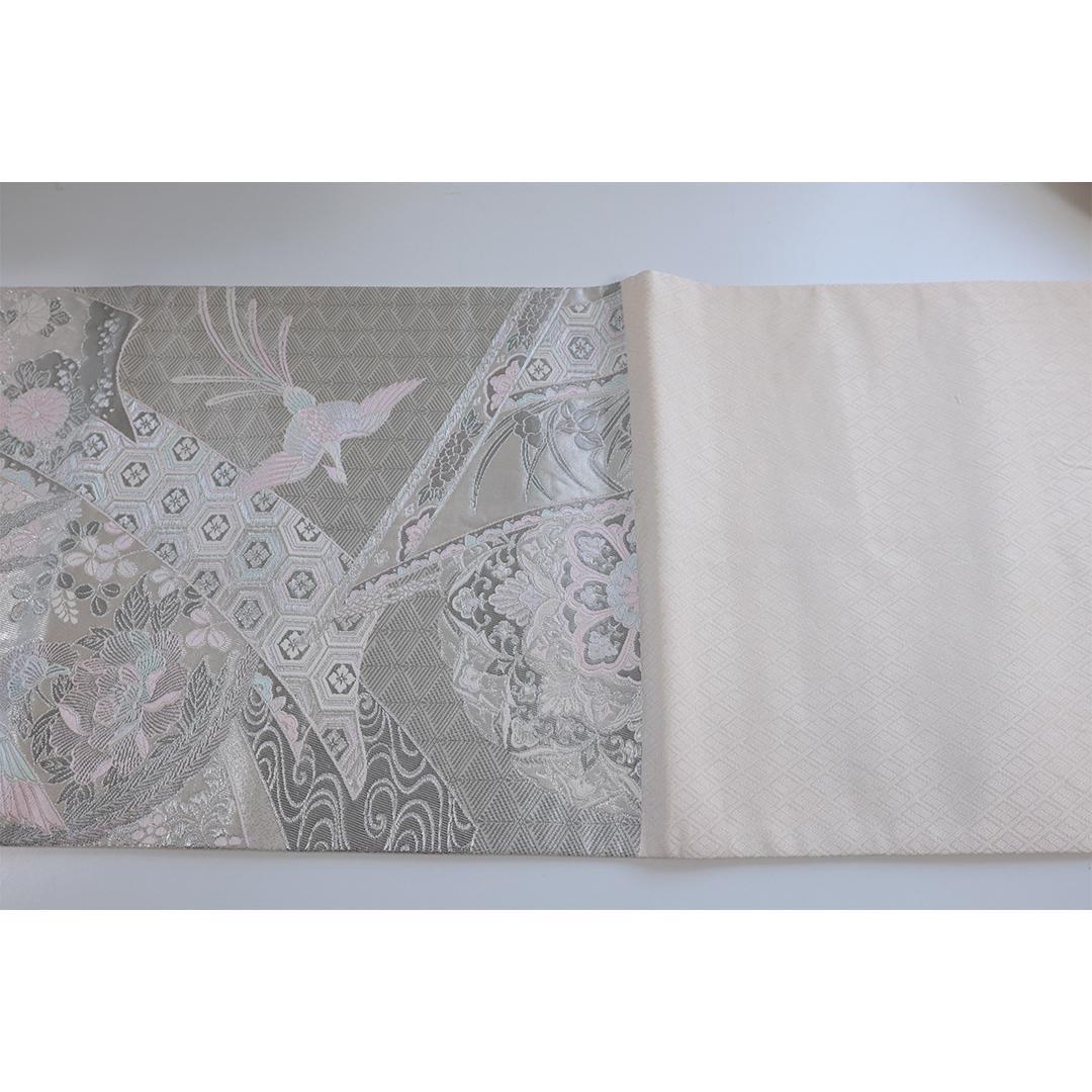 Vintage■振袖7点セット帯新品帯締め帯揚げフルセット成人式UA26