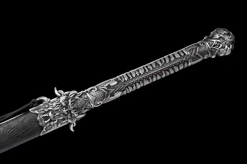 【瓦のパクリ】繍春刀 牛尾刀 苗刀 手鍛造打 鋼刀 冷兵器 古兵器 武具 両手刀