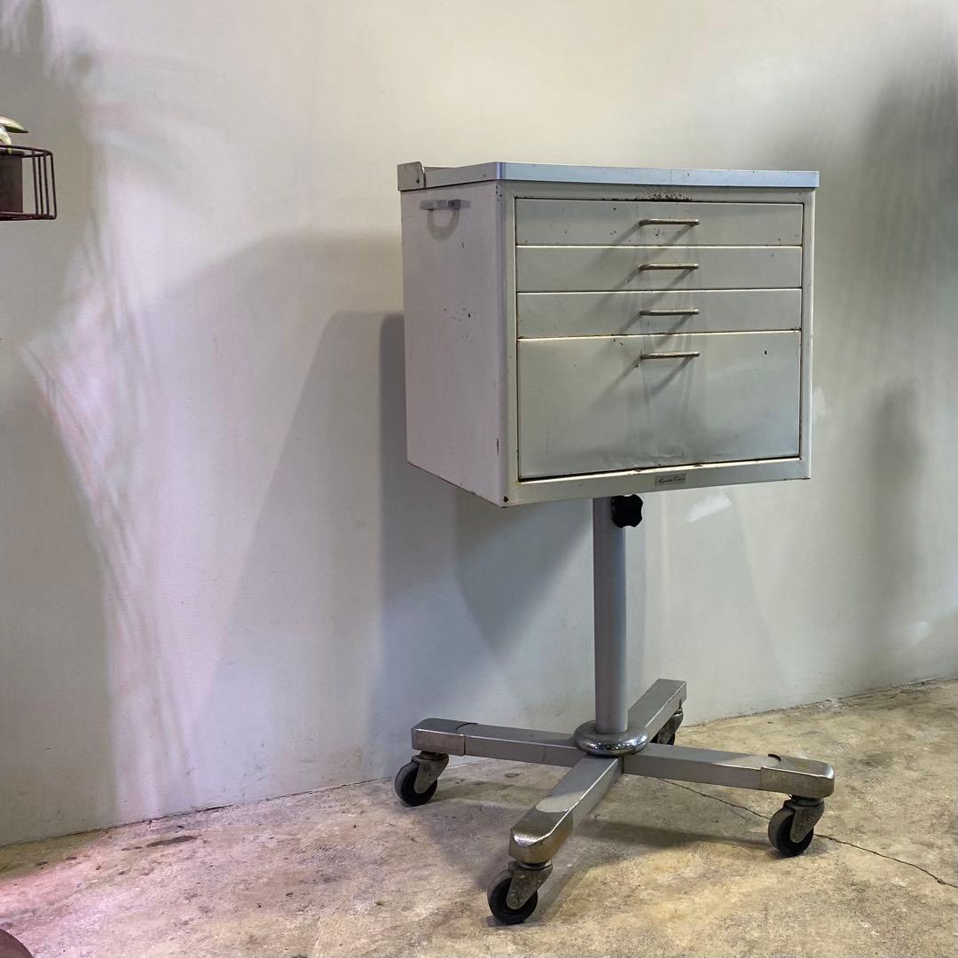 キャスターキャビネット インダストリアル ビンテージ