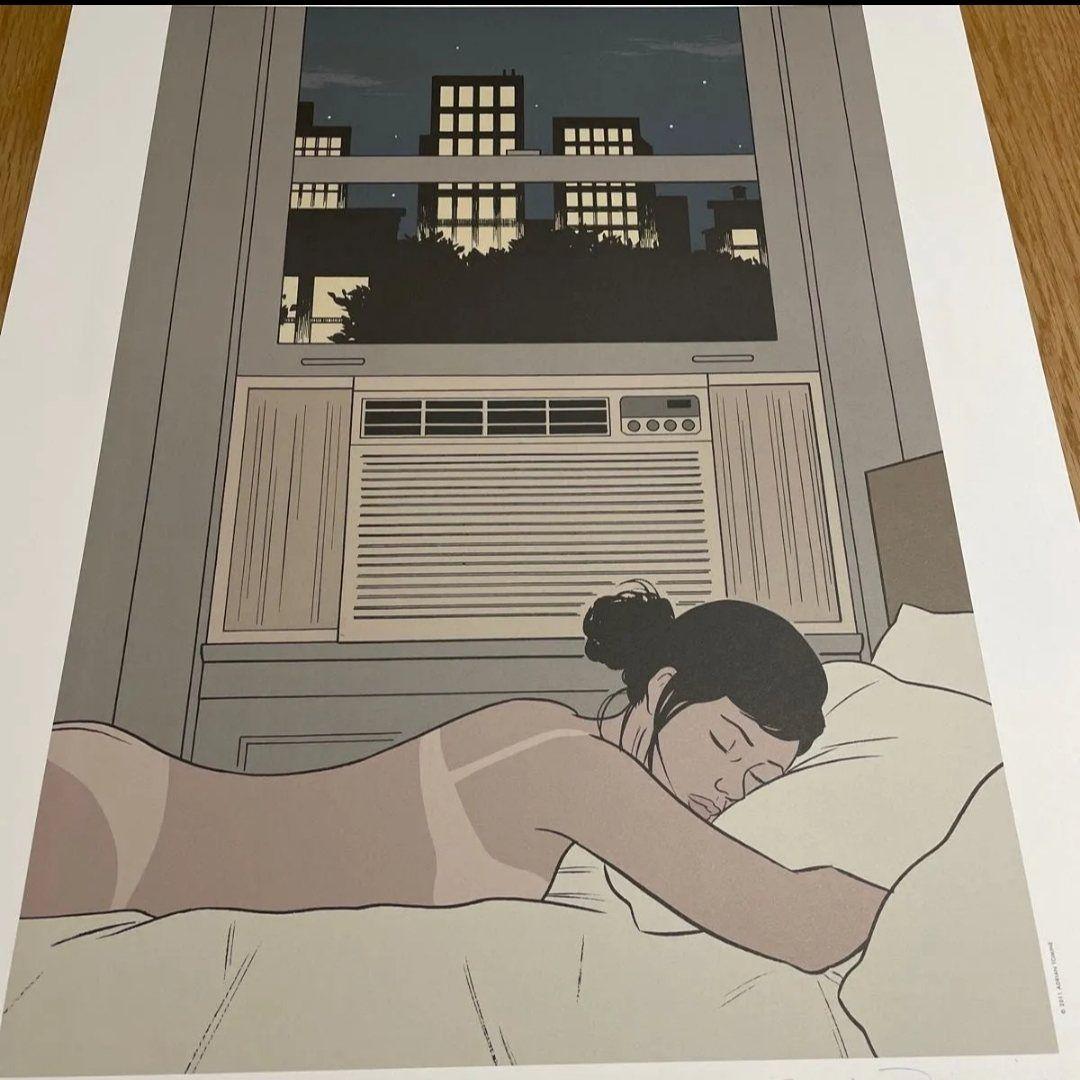 Adrian Tomine \"A.C.\" ポスター サイン&シリアルナンバー入り