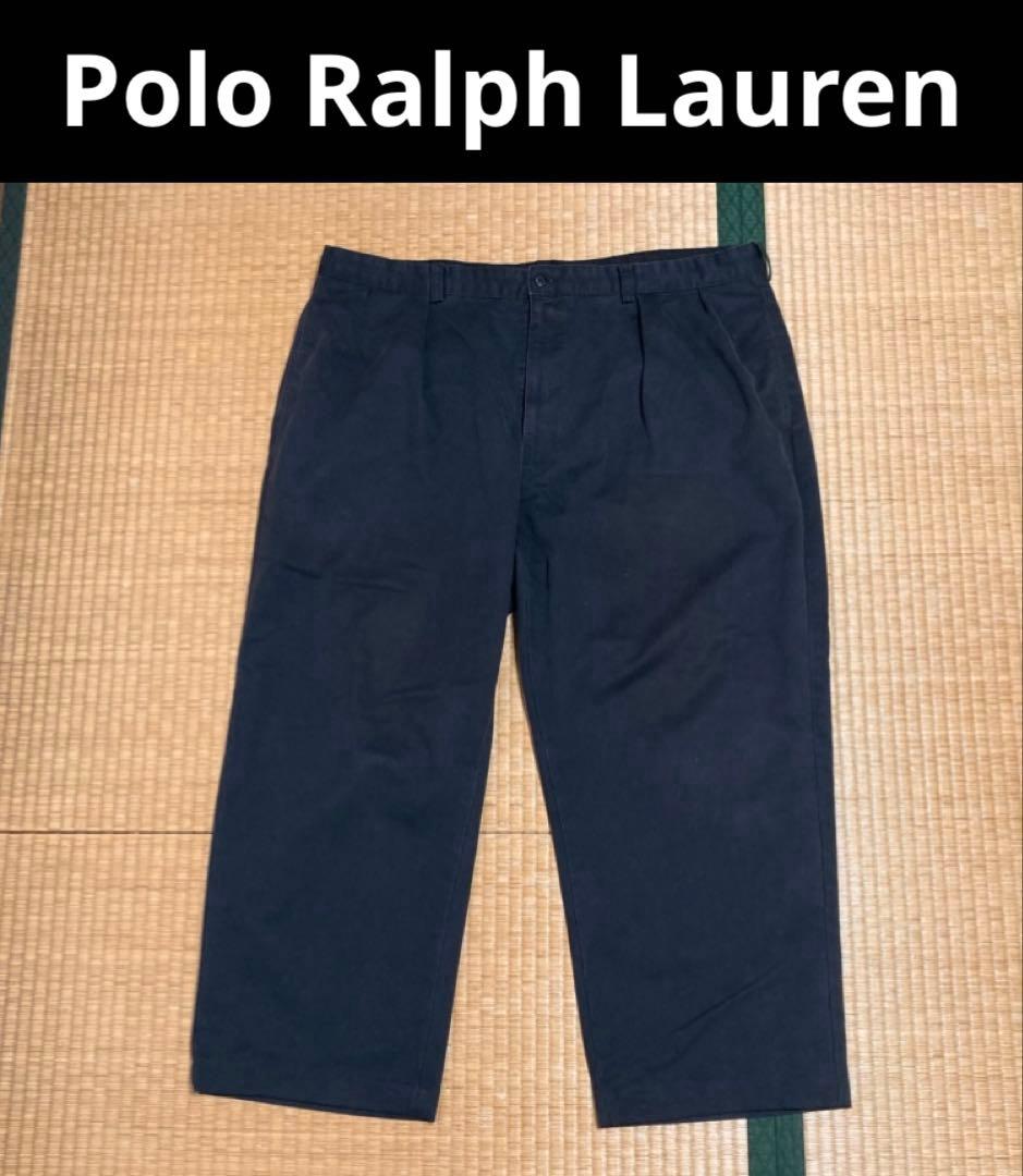 Polo Ralph Lauren 2タックチノ ブラック W42 アンドリュー