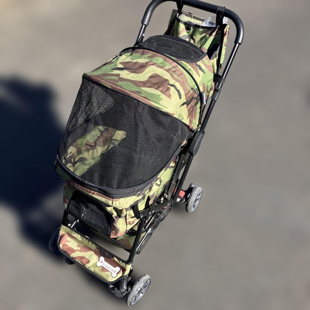 [廃版品] ピッコロカーネ ペットカート PRIMO プリモ 迷彩柄 対面式