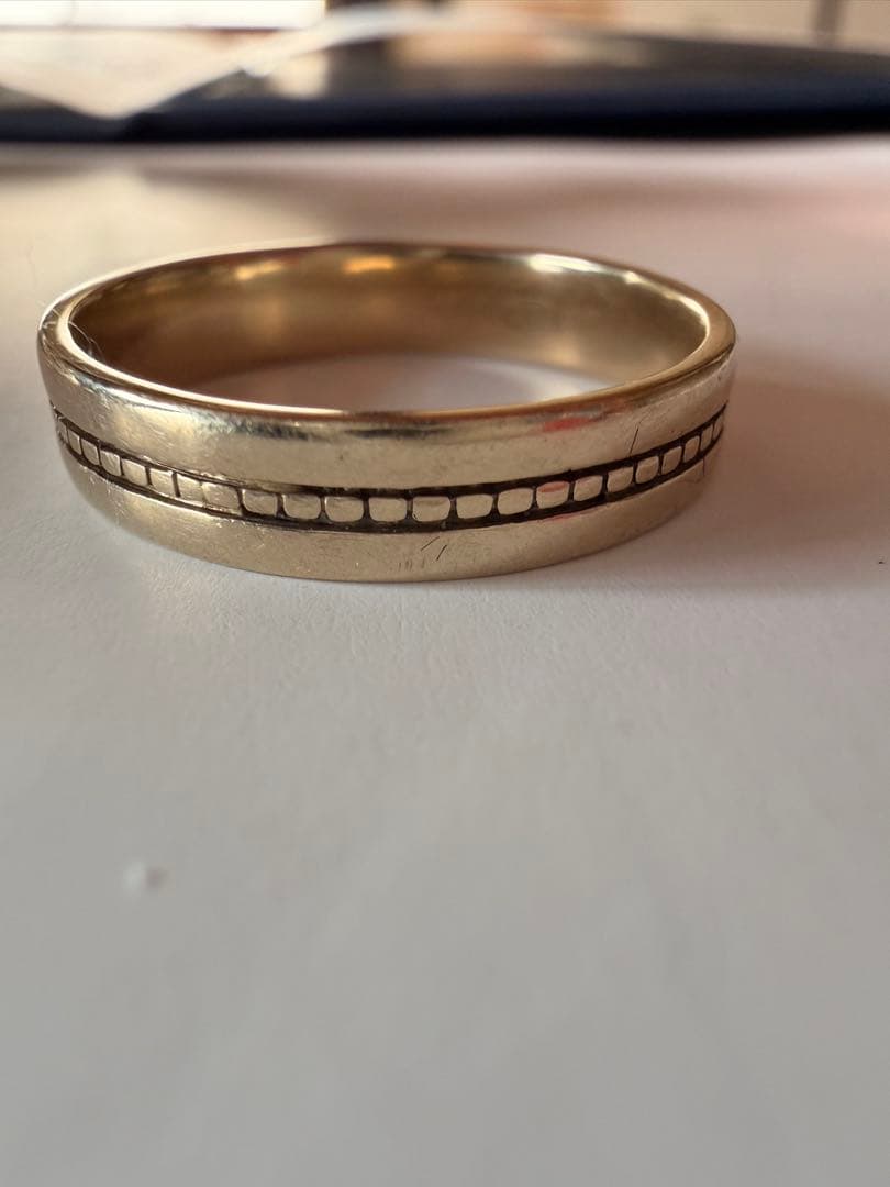 DIAS K18WG ホワイトゴールド リング 約19号 内径19mm 保証書有