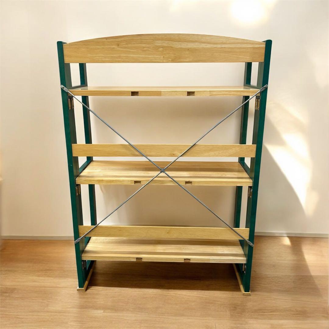 レトロ　オクモト　本棚　折りたたみ式