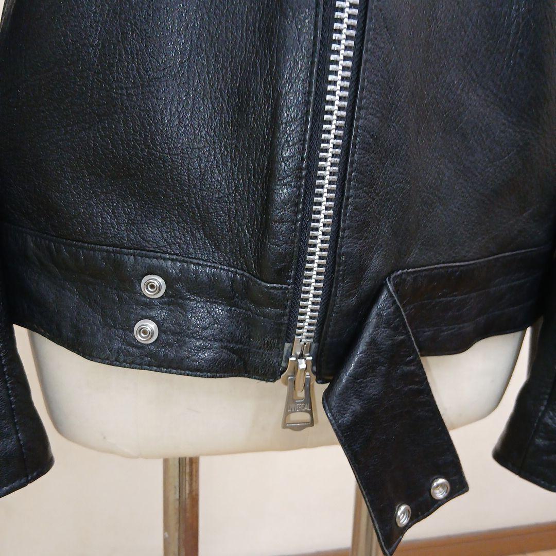 オブザネイジュスタイル襟付シングルライダースジャケット、ロンジャン、シドジャン。