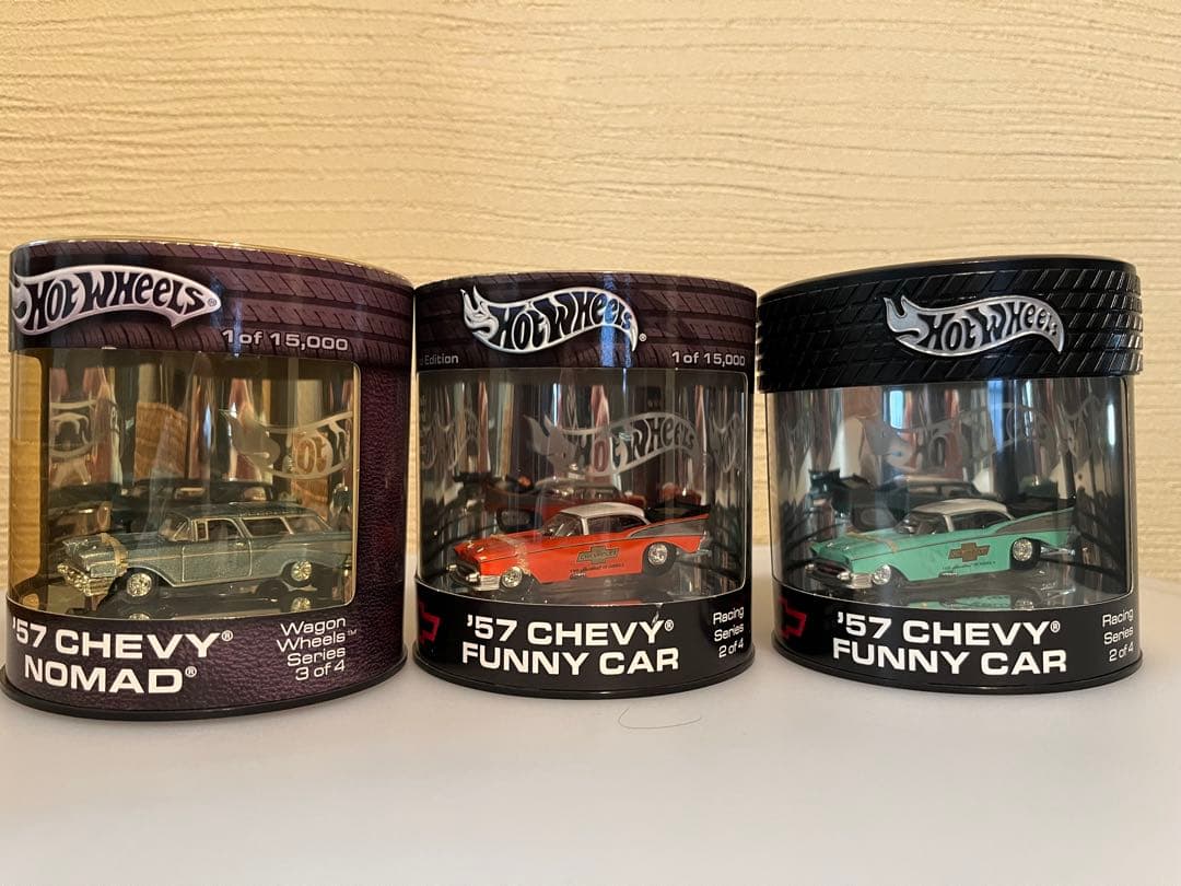 ホットウィール　'57 CHEVY ミニカー 3点セット