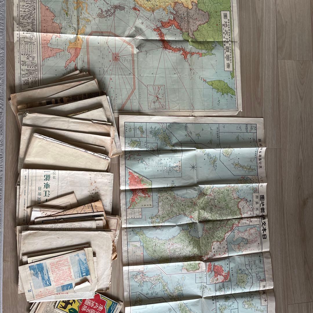 昔の古い地図　まとめて50枚強