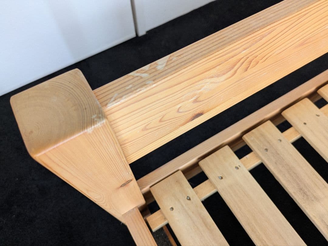 福岡市引取り限定　　収納付き　無印良品 ベッド パイン材　シングル