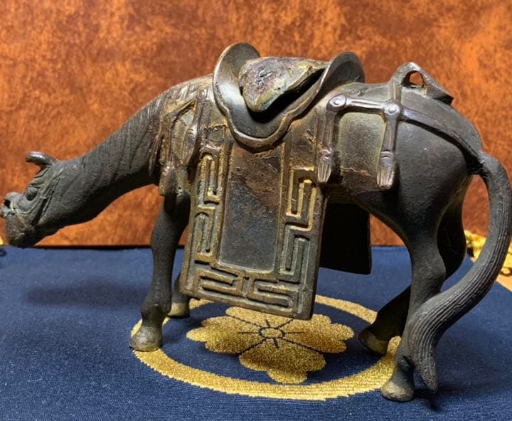 香炉 馬 香炉 ウマ香爐 時代 古玩 唐物 煎茶 香道具　アンティーク