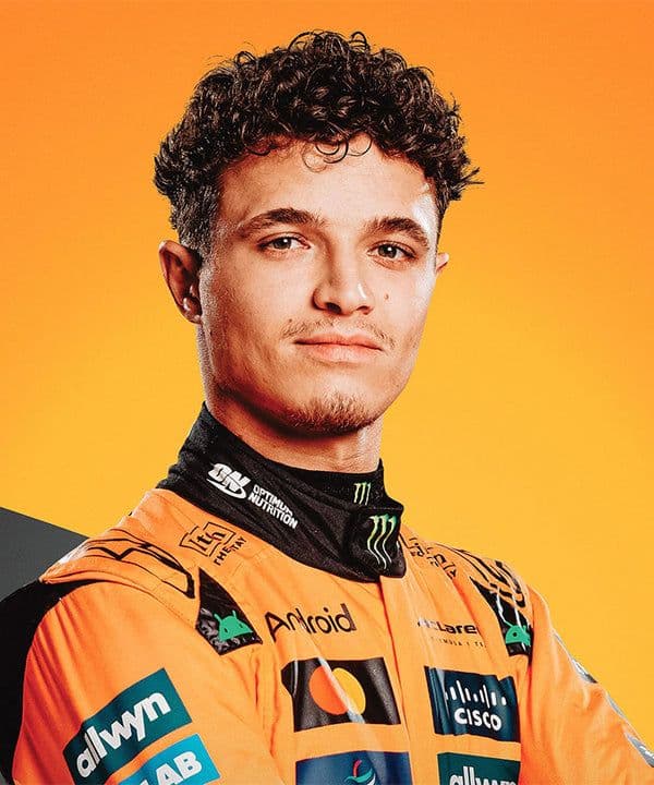 ランド・ノリス マクラーレン F1チームポスター 2025年 30X40額装済み