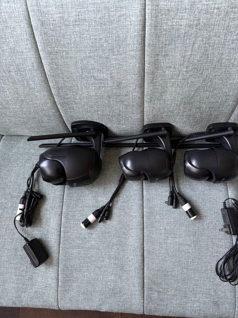 中古 Ctronics ワイヤレス 防犯カメラ 2K 4MP 屋外用 3台セット