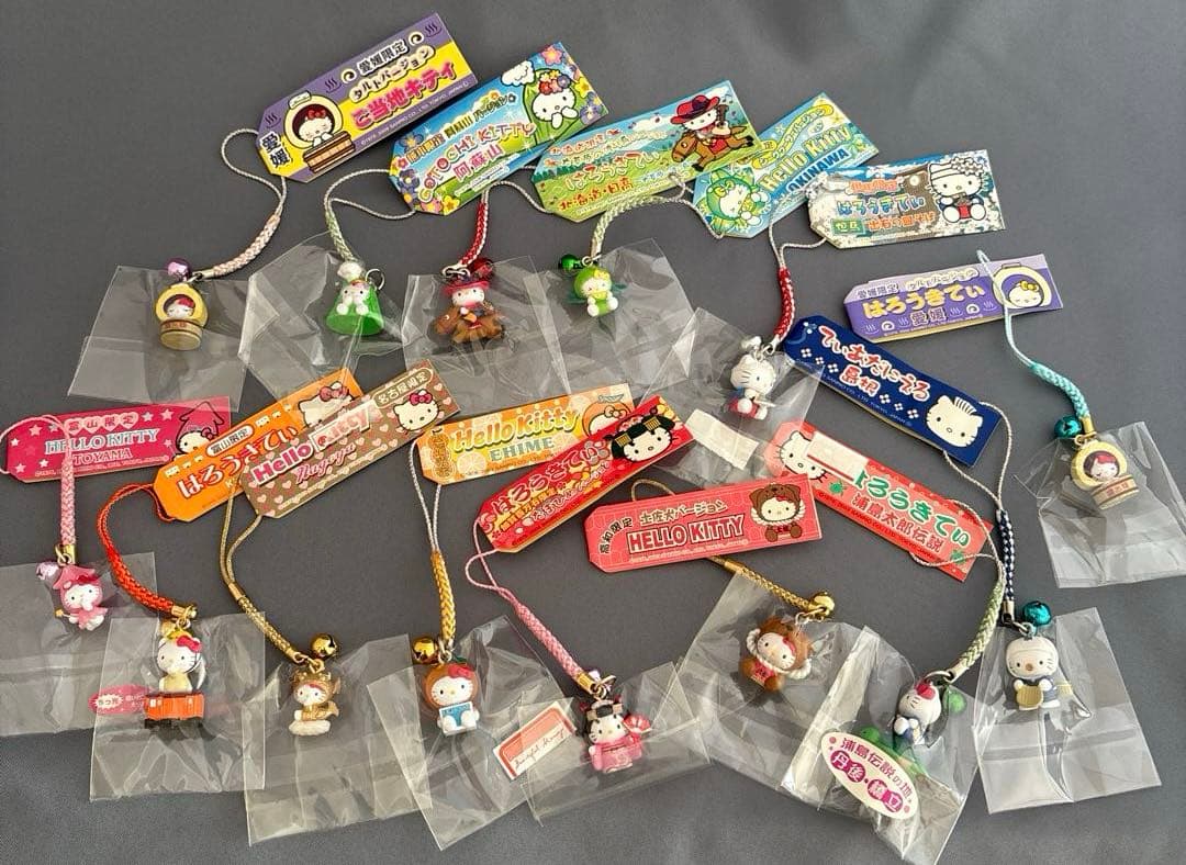 ハローキティ ご当地キティ ストラップ 根付　まとめ売り キティちゃん
