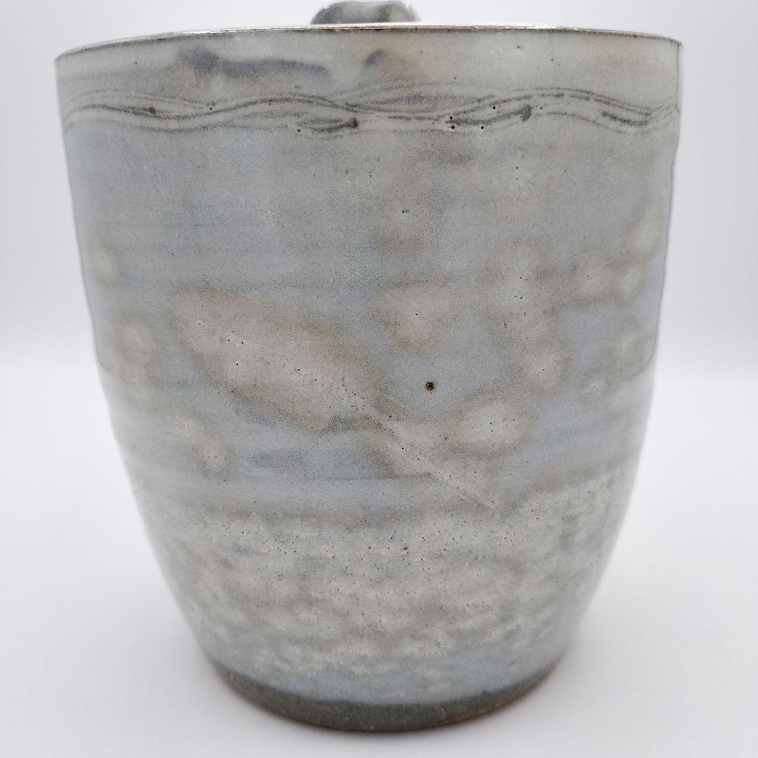 a194 水指　萩焼　田原　陶兵衛　替蓋付　塗蓋　茶道具　茶道　古物