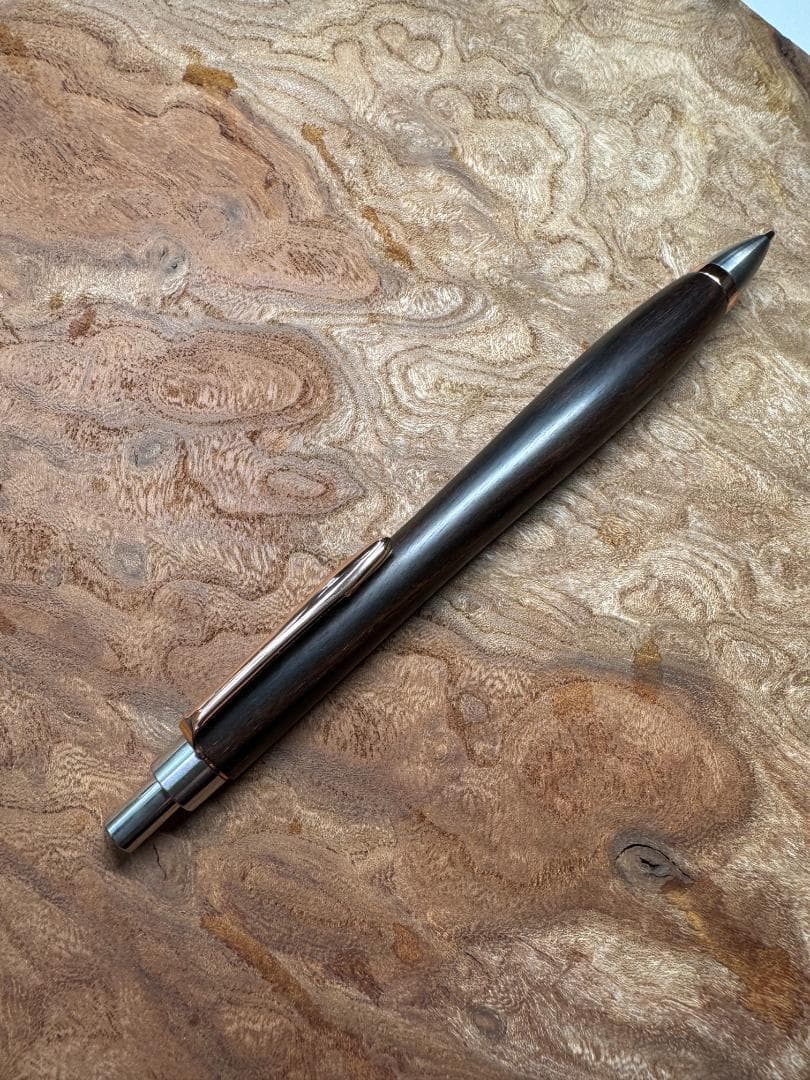 【woodpencraft　木軸ペン】黒檀
