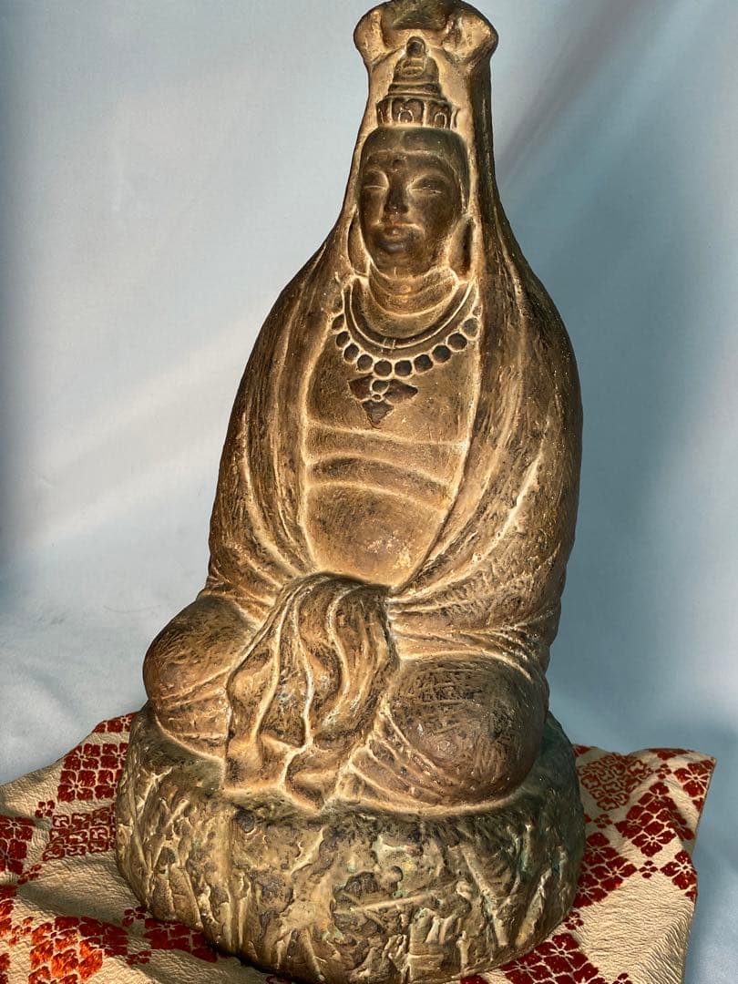 1514❣️ 池田方彩　作品　白衣観音　像