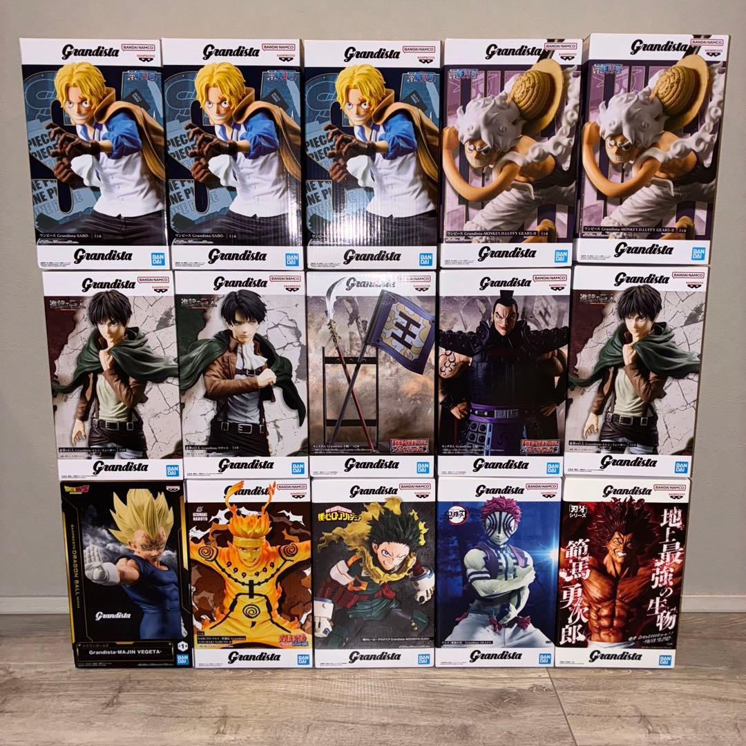 【新品未開封】最新含む プライズ フィギュア 15体 まとめ売り グランディスタ