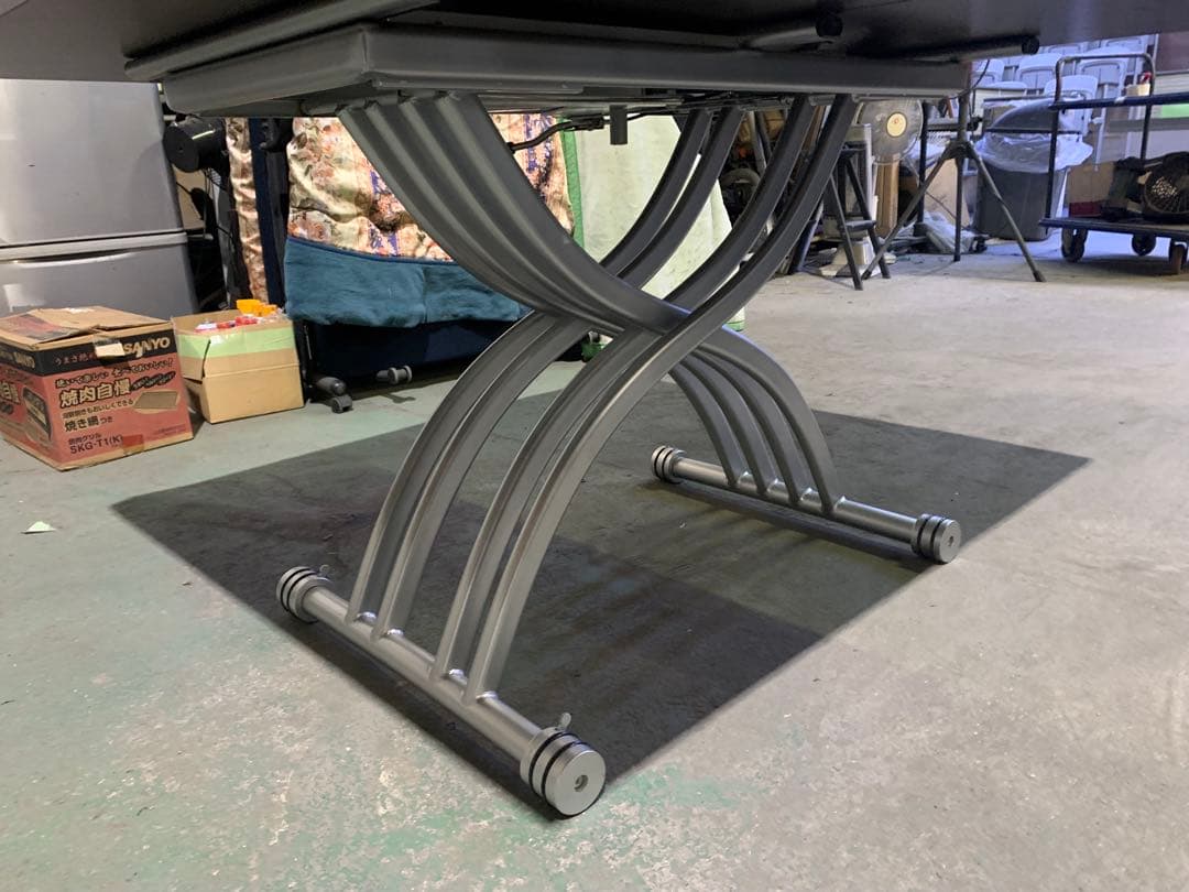 OZZIO サリスカンディ ダイニングテーブル　昇降式テーブル 天板拡張 油圧式