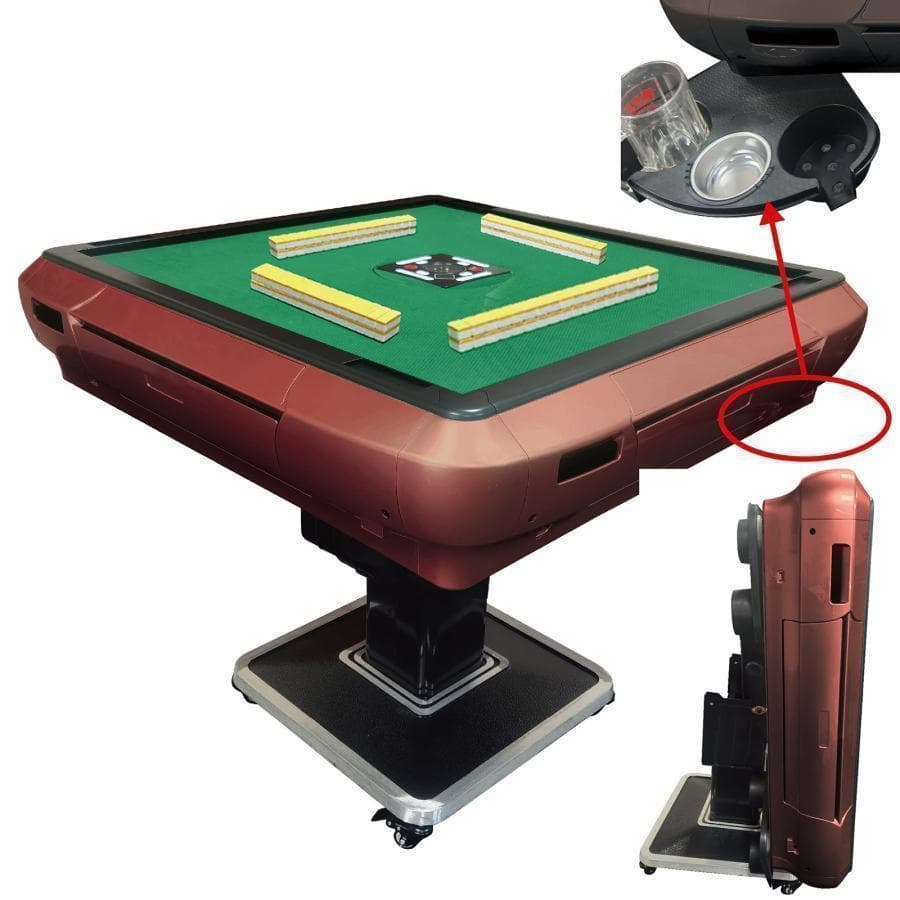 全自動麻雀卓 家庭用B2129折りたたみ 麻雀卓 全自動卓33mm ワインレッド