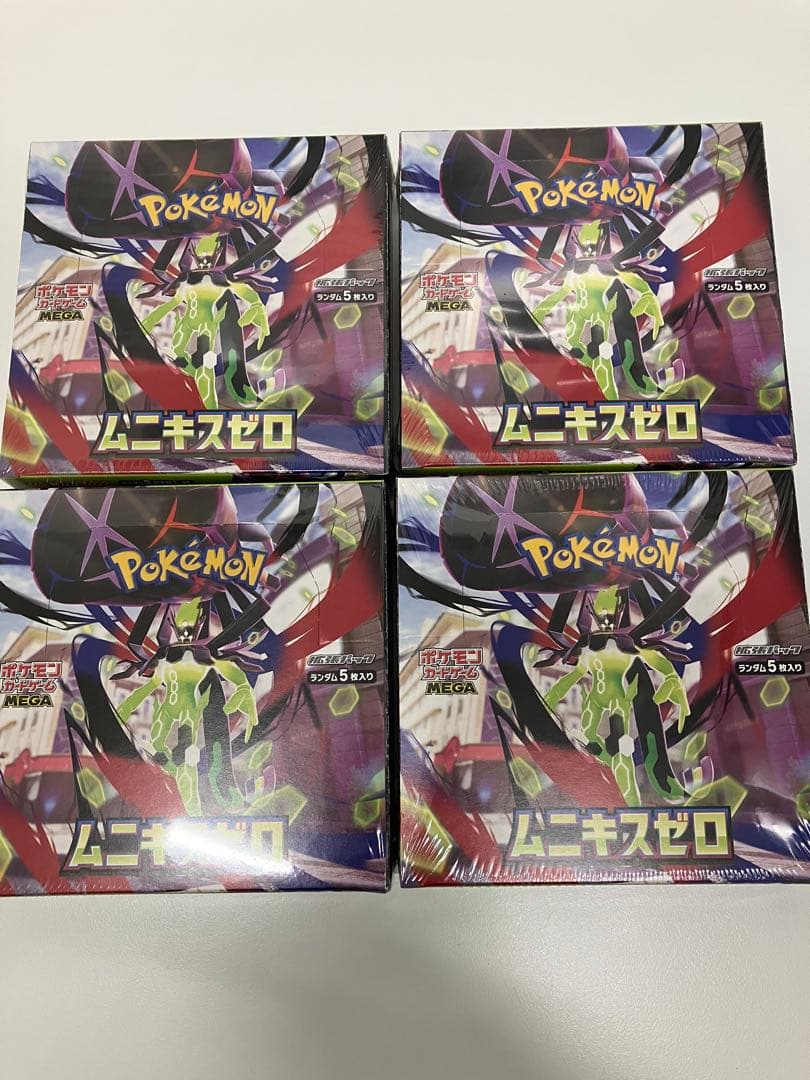 新品未開封シュリンク付き　ポケモンカードゲーム ムニキスゼロ 4BOX