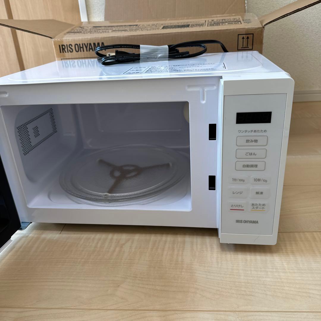 【新品】IRIS OHYAMA IMB-T178-W 単機能電子レンジ 17L