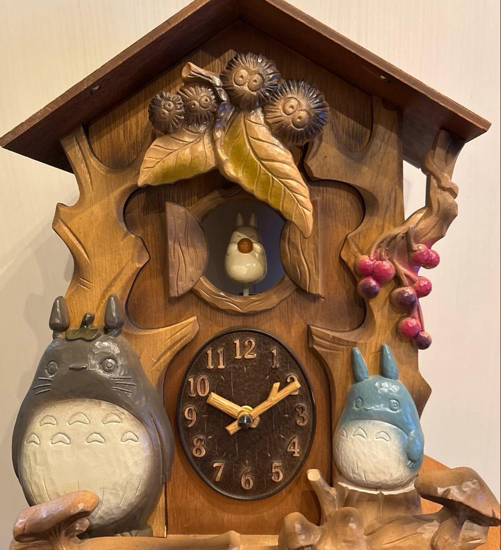 Y*i様 美品☆ジブリ となりのトトロ からくり時計 掛け時計 リズム　アンティ