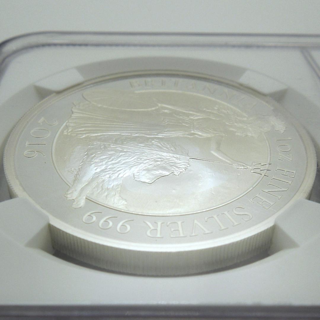 2016 ブリタニア ウナ ライオン 銀貨 ★初期500枚 NGC PF70UC