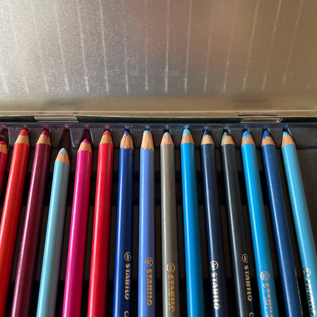 STABILO 水彩色鉛筆 60色セットとgondolaパステル