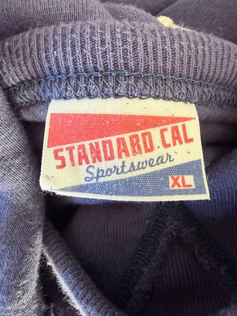 スタンダードカリフォルニア 後付パーカー ネイビー