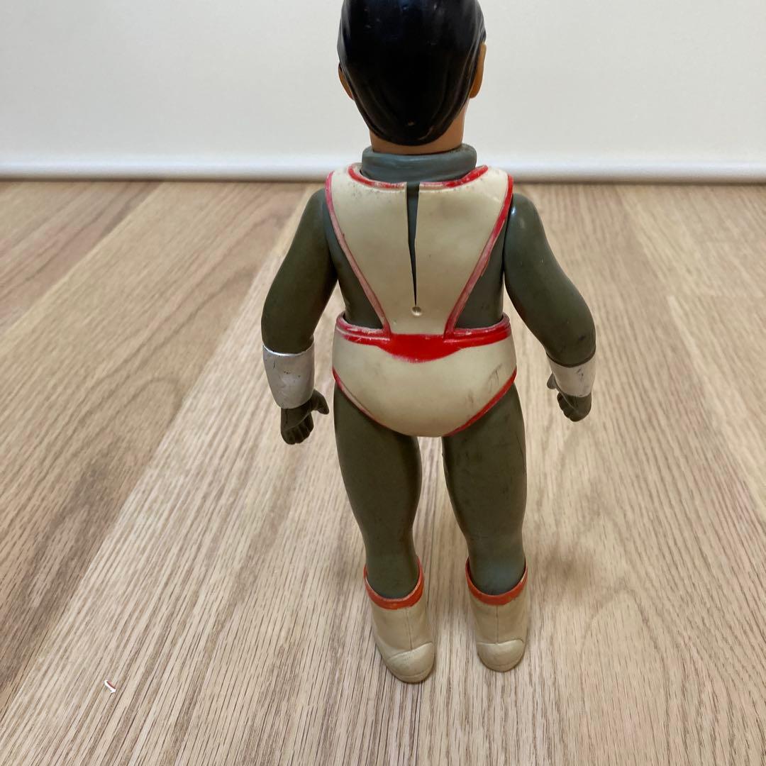 シルバー仮面　面取れ ソフビ 当時物