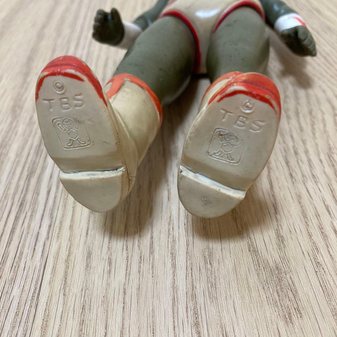 シルバー仮面　面取れ ソフビ 当時物