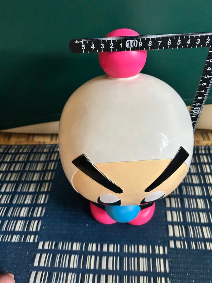 ボンバーマン　ソフビ貯金箱　約32㎝