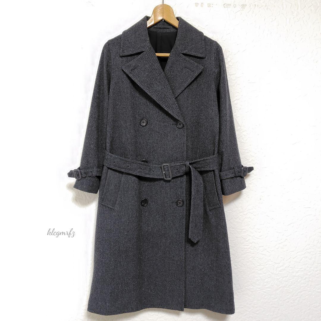 美品 マーガレットハウエル ベルテッド ダブル コート mhl 2way